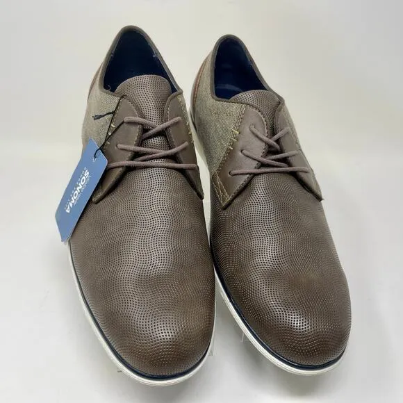 Sonoma Tyson Vitalize by Ortholite Leather Shoes Mens Sz 11 Olive Brown
