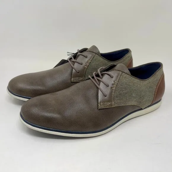 Sonoma Tyson Vitalize by Ortholite Leather Shoes Mens Sz 11 Olive Brown