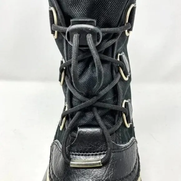 Sorel Black Yoot Pac Waterproof Nylon and Rubber Winter Boots - Size 5
