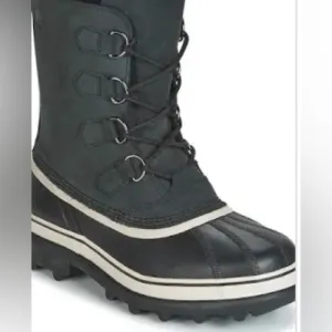 Sorel Caribou Waterproof Leather Hand Crafted Natural Rubber Green Boots 8.5