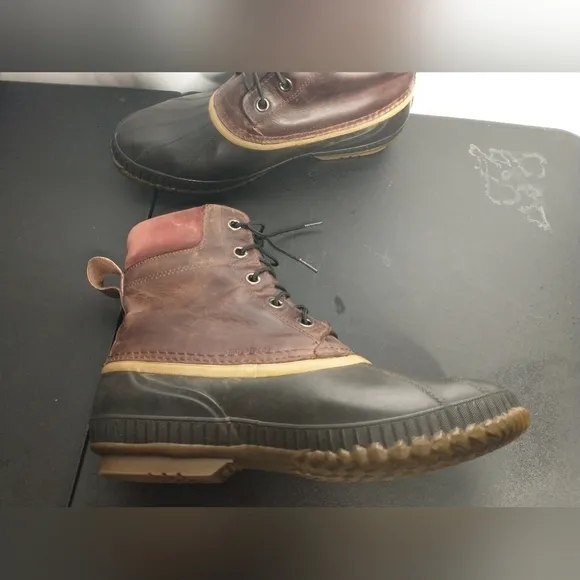 Sorel Cheyanne Men's Full grain leather duck boots, size 13