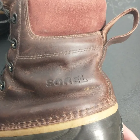 Sorel Cheyanne Men's Full grain leather duck boots, size 13