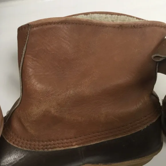 SOREL FISHAWK Pull On Boots Made in Canada Rubber Bottoms, Leather Tops
