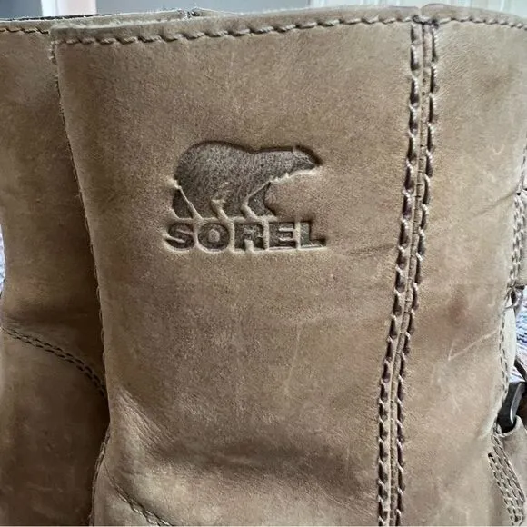Sorel Joan of Arctic Wedge II Boots in Ash Brown Size 10 NL3018-240