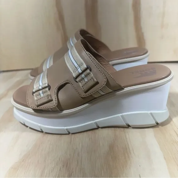 Sorel Joanie III Beige Slide Sandals Women’s Size 7 New in Box