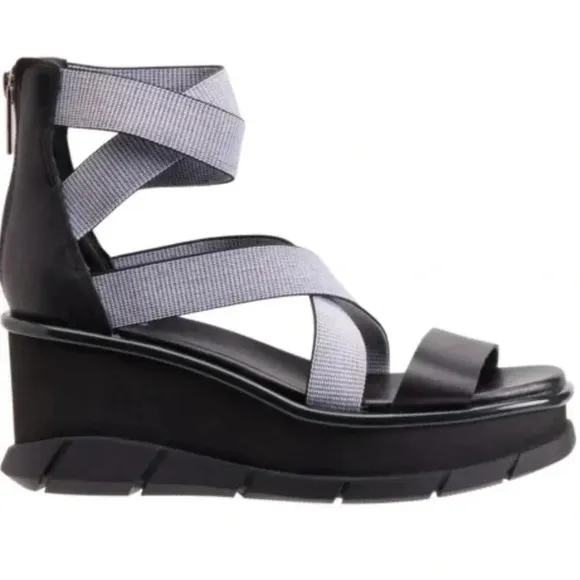 Sorel Joanie III Sport Strap Sandals - Leather Grey&amp;Black