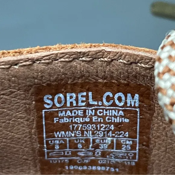 SOREL Joanie Il leather wedge sandals