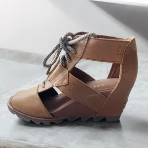 SOREL Joanie Il leather wedge sandals