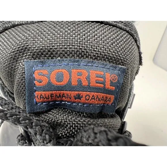 Sorel Kauffman Waterproof Fleece Lined Rubber Snow Boots Black 8