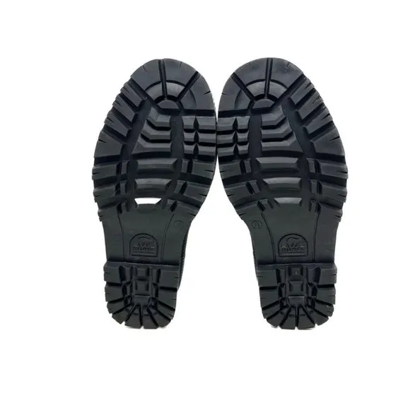 Sorel Kauffman Waterproof Fleece Lined Rubber Snow Boots Black 8