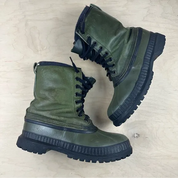 Sorel Kaufman leather rubber boots