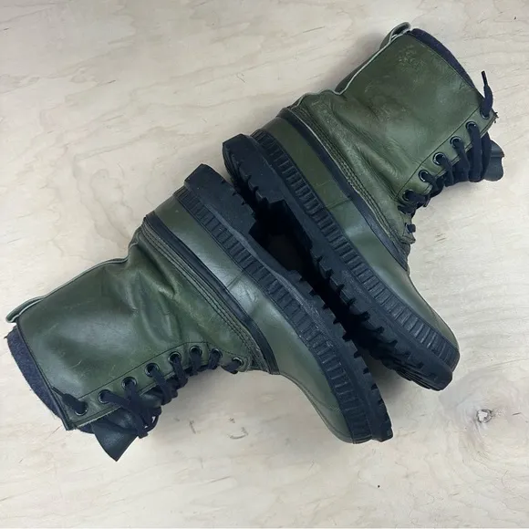 Sorel Kaufman leather rubber boots