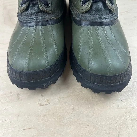 Sorel Kaufman leather rubber boots
