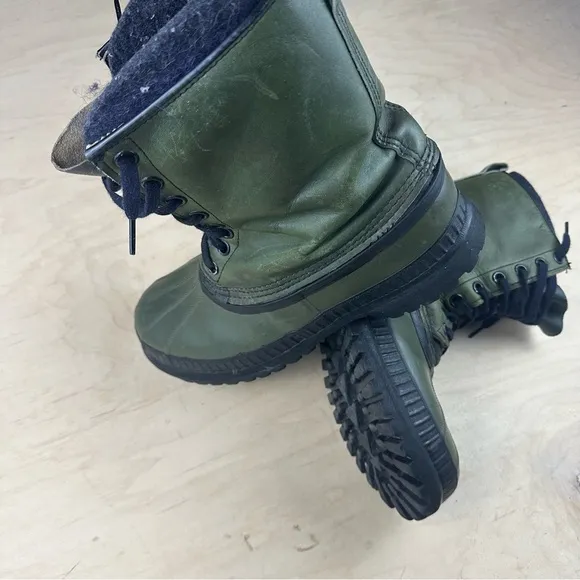 Sorel Kaufman leather rubber boots