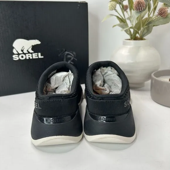 Sorel Kinetic Impact II Mule Slip On Black Shoes NL4955-011 Women's US 8