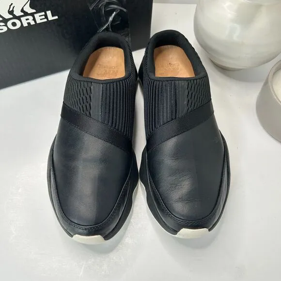 Sorel Kinetic Impact II Mule Slip On Black Shoes NL4955-011 Women's US 8