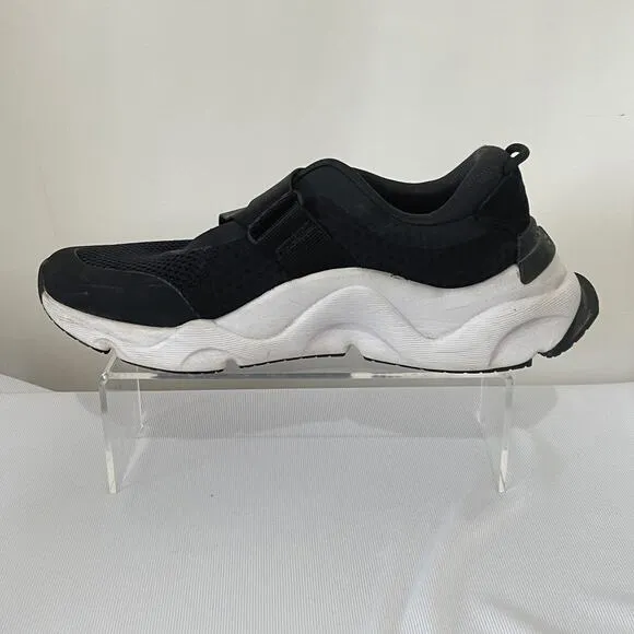Sorel Kinetic RNEGD Shoes Women's Black White Low Top Trainer Sneakers Size 8M