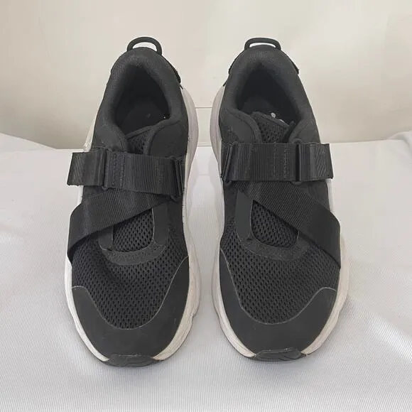 Sorel Kinetic RNEGD Shoes Women's Black White Low Top Trainer Sneakers Size 8M