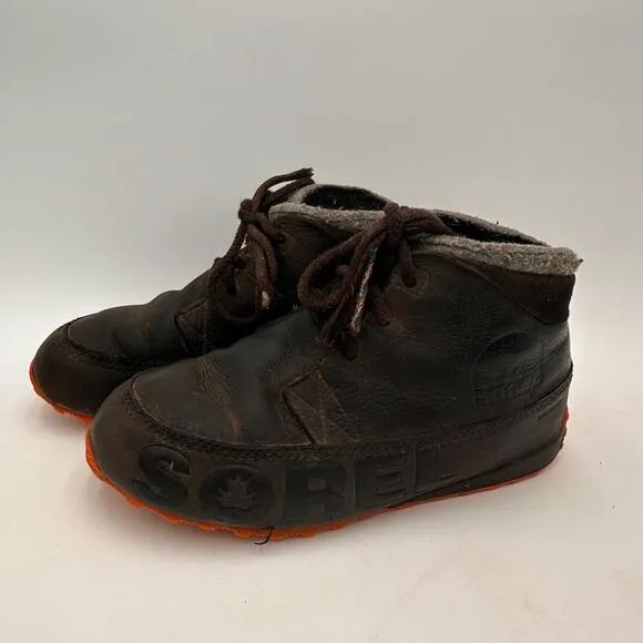 Sorel Men's Brown Leather Fairbanks Drift Shoes Size 8.5