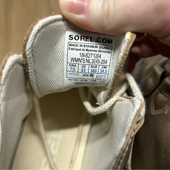 Sorel metallic out n about water proof rubber duck boots