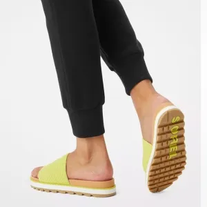 Sorel neon yellow Bolt, Gum, Roaming Easy Slide Sandals, Sizes 6.5