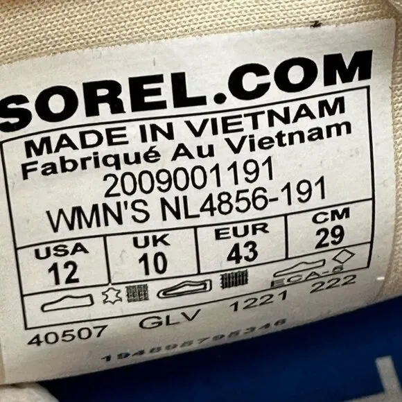 Sorel Shoes Womens Sz 12 Out N' About 503 Lace Up Mid Sneaker Suede Off White