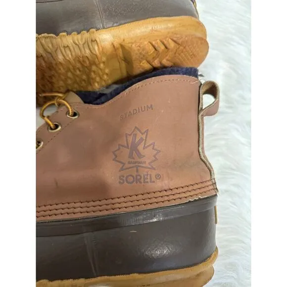 Sorel Stadium Mens Rubber Boots Size 11