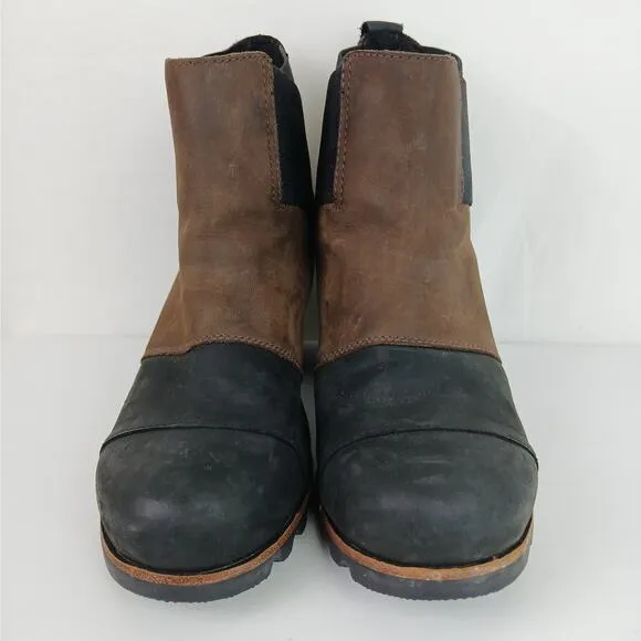 Sorel SZ 10 Addington Chelsea Ankle Boots Tobacco