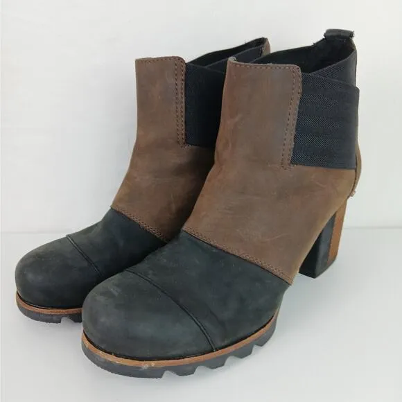 Sorel SZ 10 Addington Chelsea Ankle Boots Tobacco