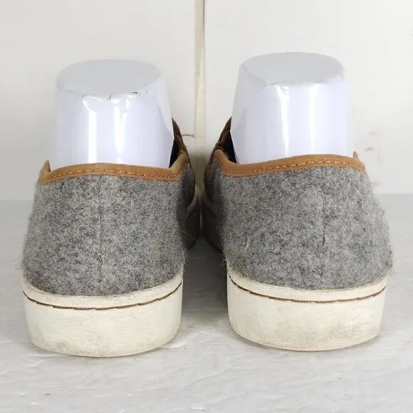 Sorel Women's Campsneak US 8,5 Brown Leather Wool Slip On Sneakers Casual Shoes
