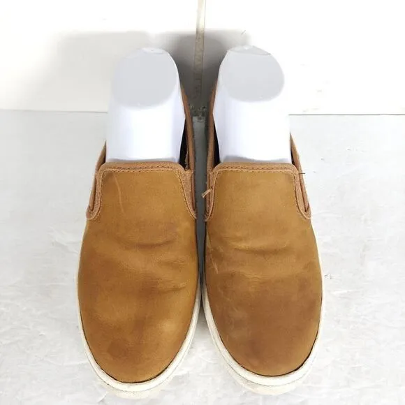 Sorel Women's Campsneak US 8,5 Brown Leather Wool Slip On Sneakers Casual Shoes