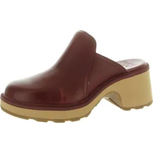 Sorel Womens Hi-Line Heel Mule Brown Mules Slide Casual Shoes New