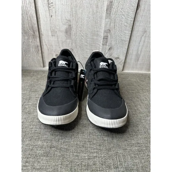 Sorel Women's Out N About III Low Sneakers Canvas Black Pink Shoes Size 6