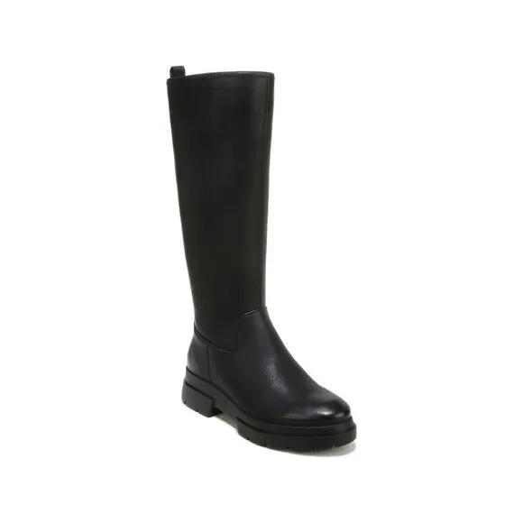 SOUL BY NATURALIZER Womens Black 1&quot; Platform Orchid Boots Shoes 8.5 M WC