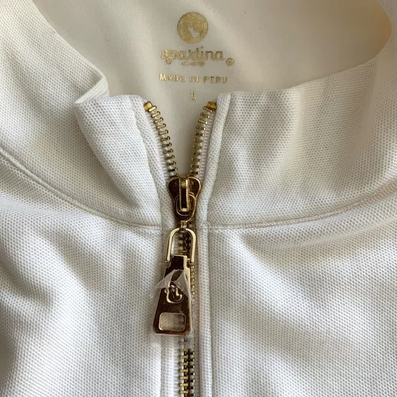 Spartina Keira Built in Short Tennis Dress Size L In Ivory NWT