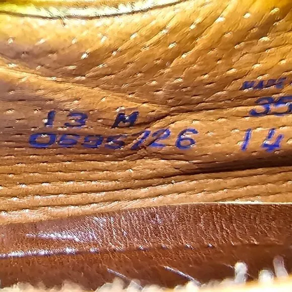 SPERRY Annapolis Dark Brown Leather Wing Tip Oxford Dress Casual Shoes Size 13M