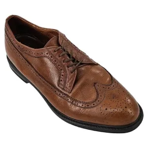 SPERRY Annapolis Dark Brown Leather Wing Tip Oxford Dress Casual Shoes Size 13M