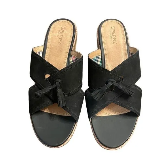 Sperry classic Seaport City Leather Penny Sandals Size 10 New