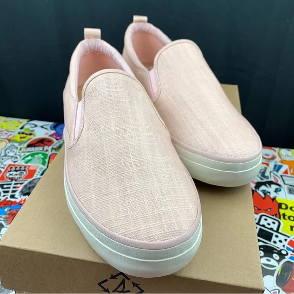 Sperry Crest Shimmer Pink Slip Ons Women's Various Sizes