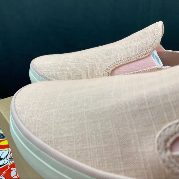 Sperry Crest Shimmer Pink Slip Ons Women's Various Sizes
