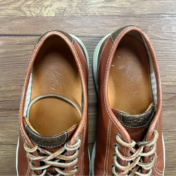 Sperry Gold Cup Brown Leather Oxfords Sneakers Men’s Size 9 Shoes