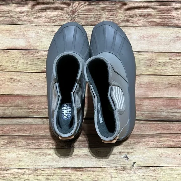 Sperry Grey Rubber Syren Cove Ankle Boots