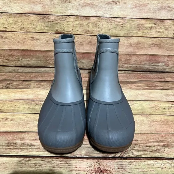 Sperry Grey Rubber Syren Cove Ankle Boots