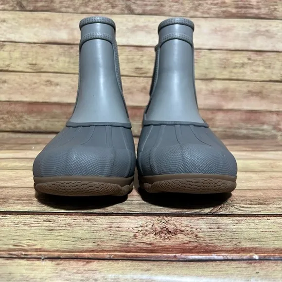 Sperry Grey Rubber Syren Cove Ankle Boots