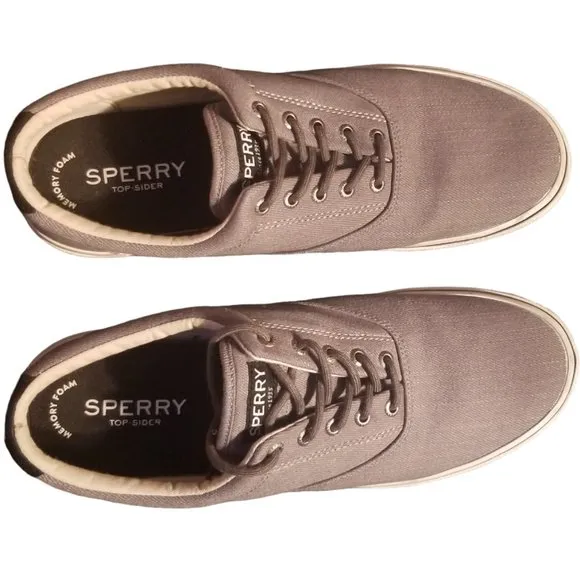 Sperry | Halyard CVO | Canvas | Sneakers | STS 22996 | Men's | Grey | Size: 12