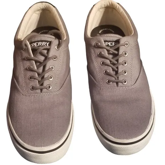 Sperry | Halyard CVO | Canvas | Sneakers | STS 22996 | Men's | Grey | Size: 12
