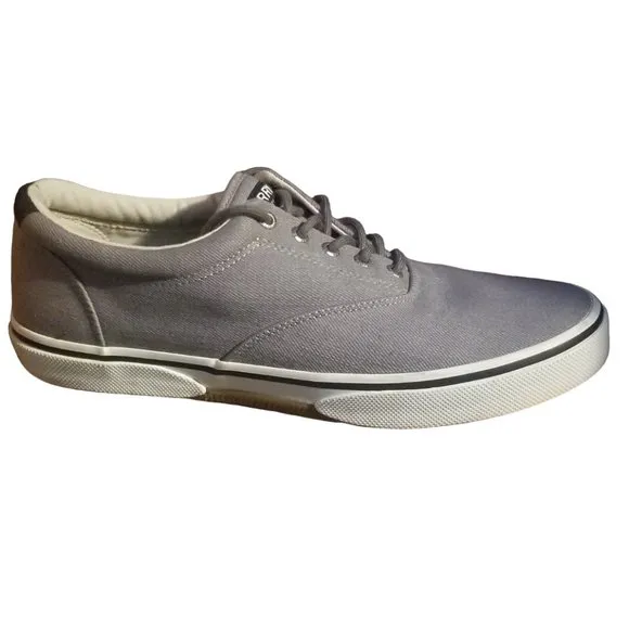 Sperry | Halyard CVO | Canvas | Sneakers | STS 22996 | Men's | Grey | Size: 12