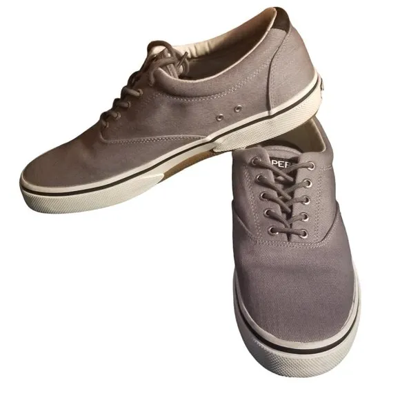 Sperry | Halyard CVO | Canvas | Sneakers | STS 22996 | Men's | Grey | Size: 12