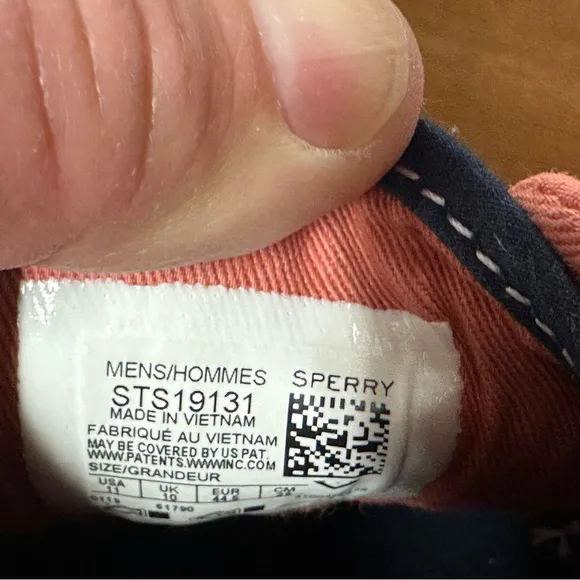 Sperry STS19131 Men Halyard CVO Sneaker Shoes Casual Summer Coral Pink Size 11