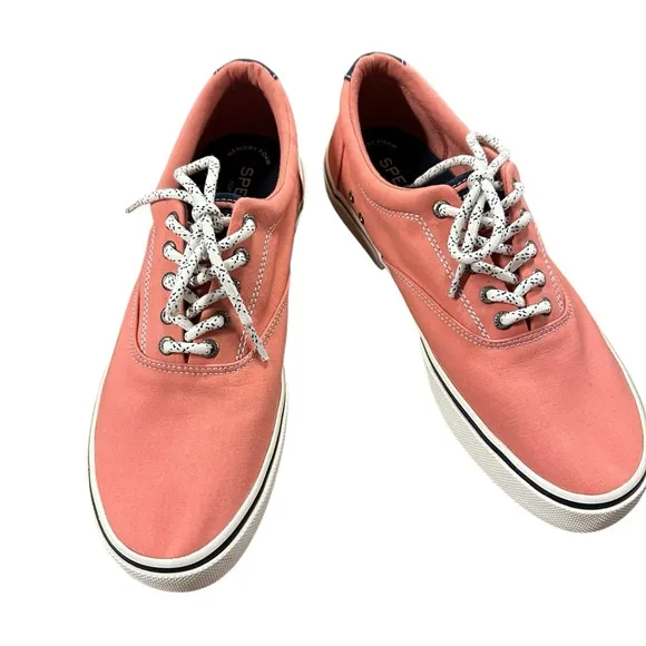 Sperry STS19131 Men Halyard CVO Sneaker Shoes Casual Summer Coral Pink Size 11